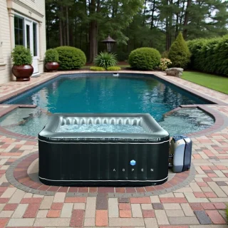 Aspen HomeByNicole Opblaasbare Jacuzzi Vierkant 4 Personen