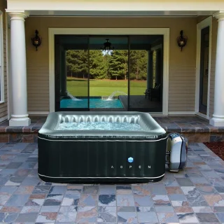 Aspen HomeByNicole Opblaasbare Jacuzzi Vierkant 4 Personen
