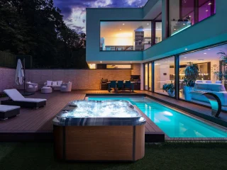 BELIANI ARCELIA Whirlpool buitenbad 215 x 180 cm