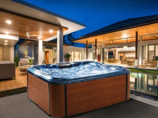 BELIANI ARCELIA Whirlpool buitenbad 215 x 180 cm