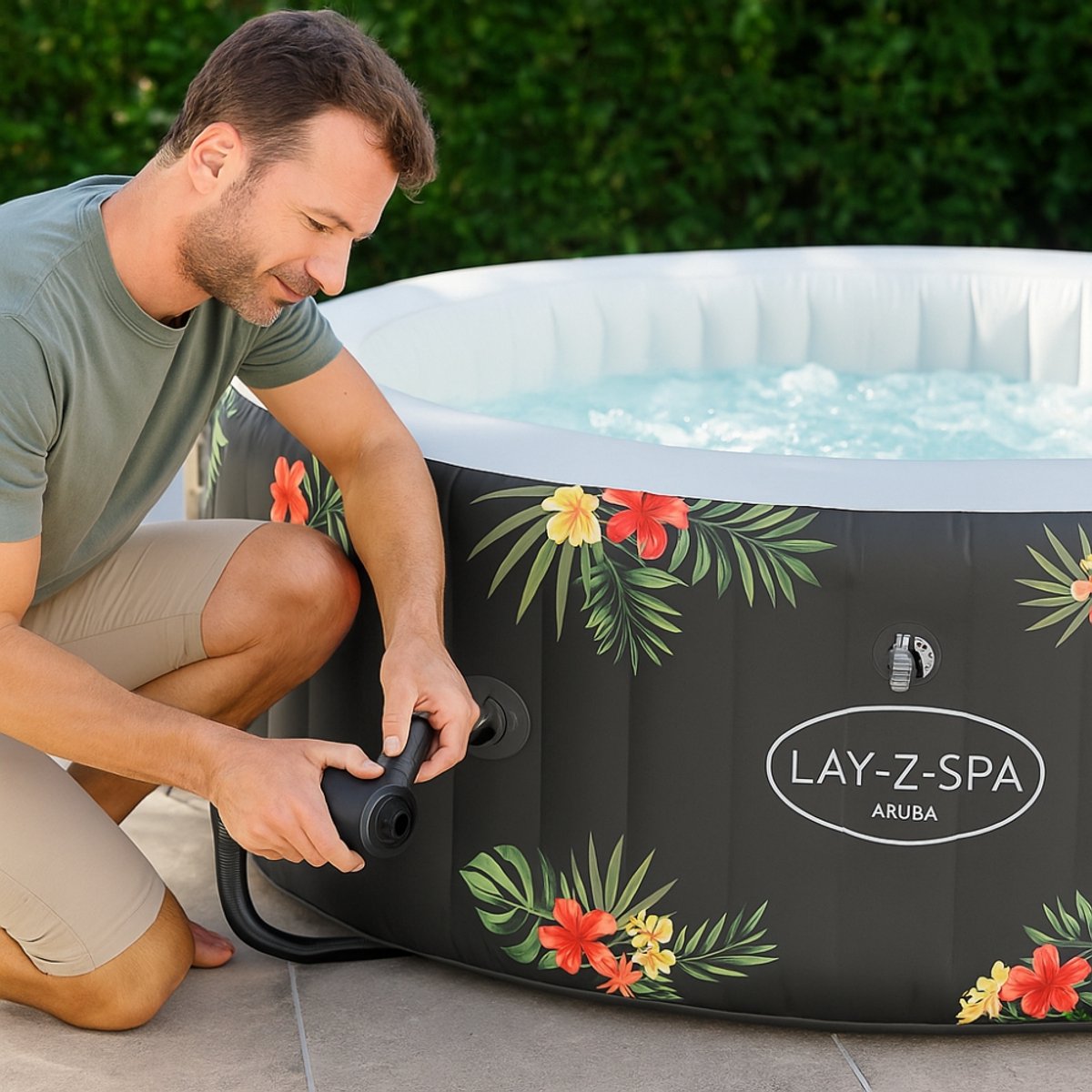 Bestway Lay-Z-Spa AirJet Aruba Opblaasbare Spa 170x66 cm