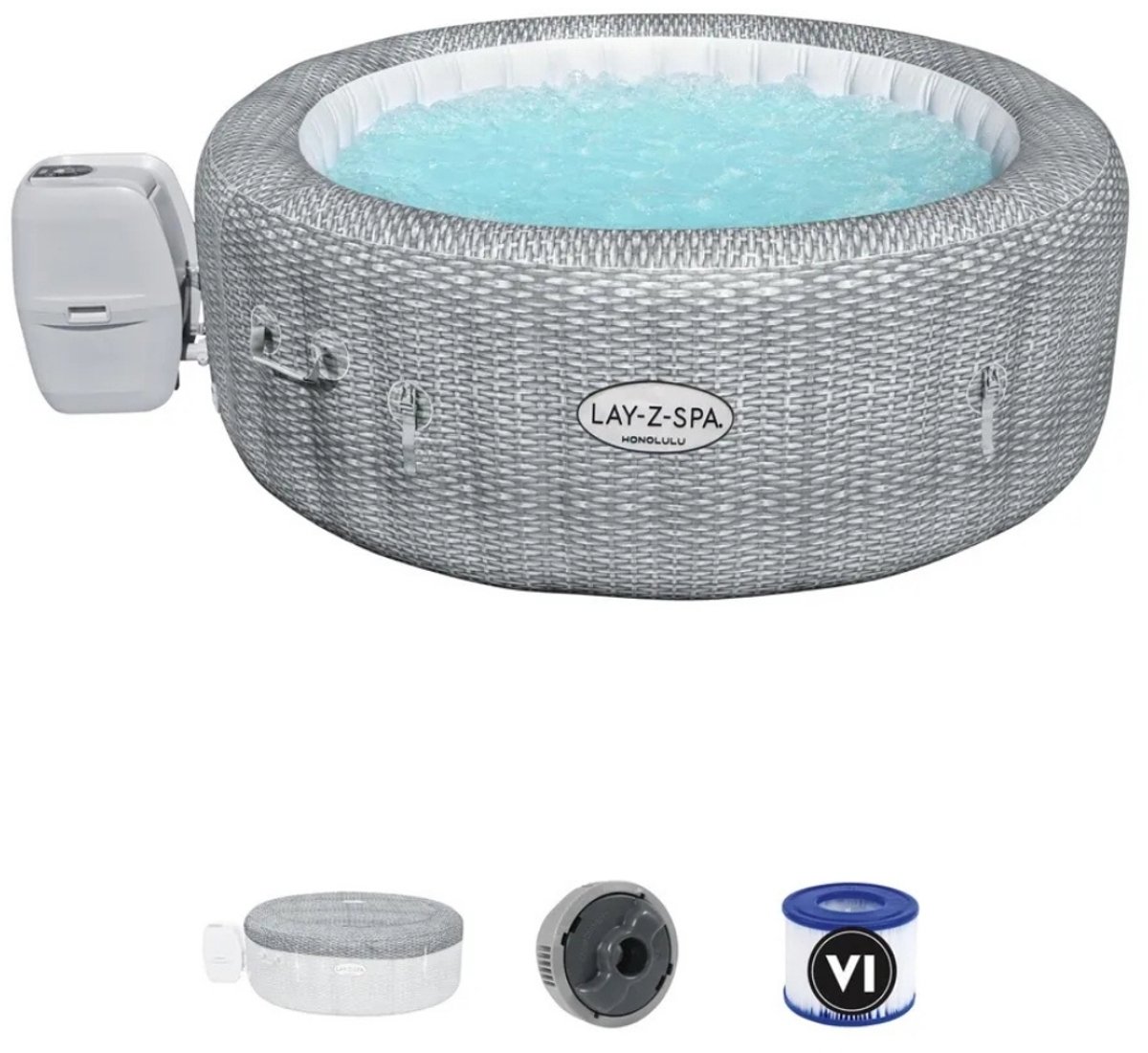 Bestway Lay-Z-Spa AirJet Honolulu Opblaasbare Spa Ø196x71 cm