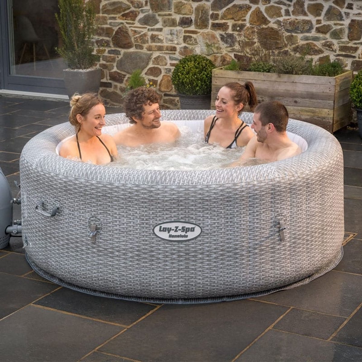 Bestway Lay-Z-Spa AirJet Honolulu Opblaasbare Spa Ø196x71 cm