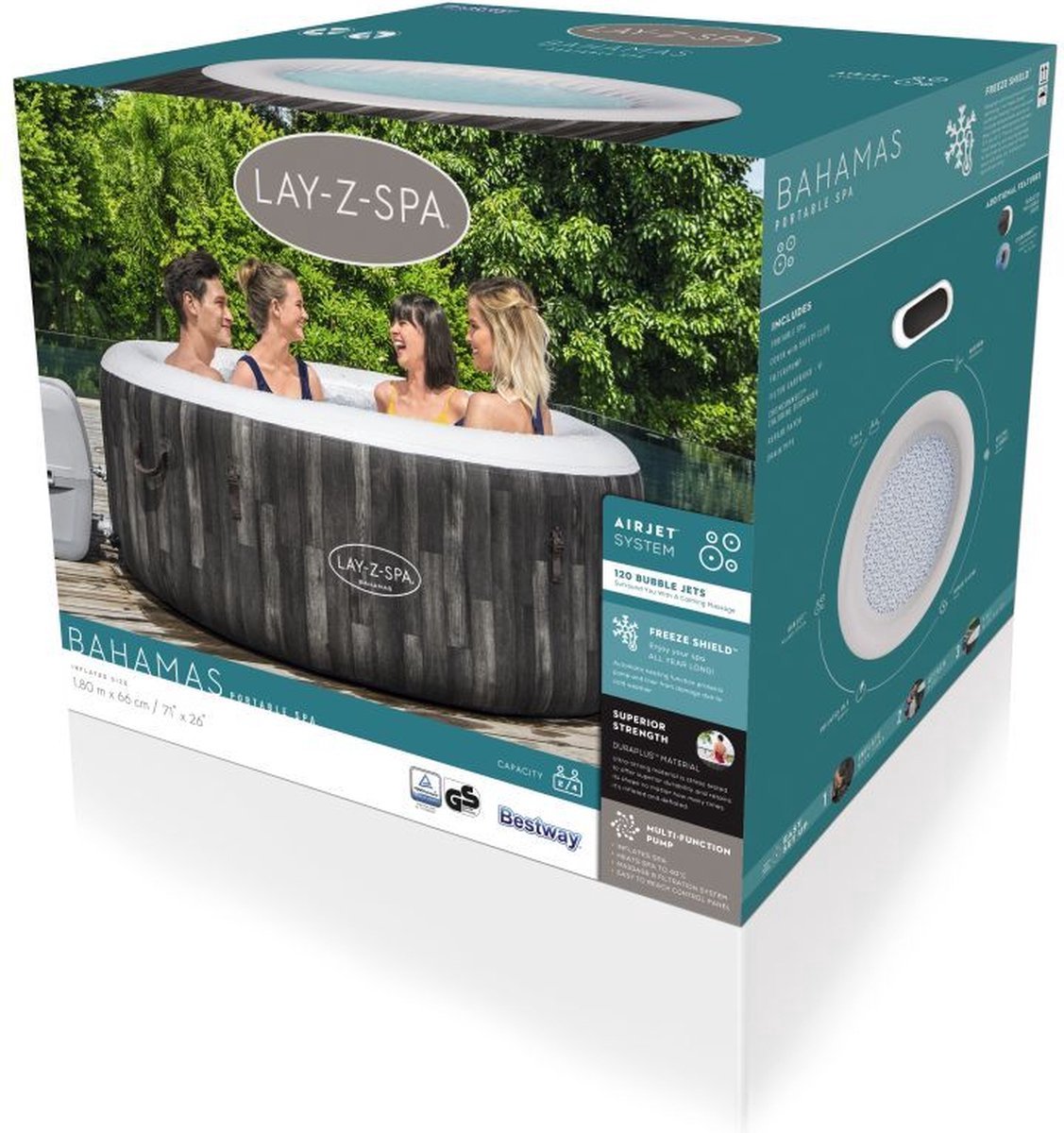 Bestway Lay-Z-Spa Bahamas AirJet Jacuzzi