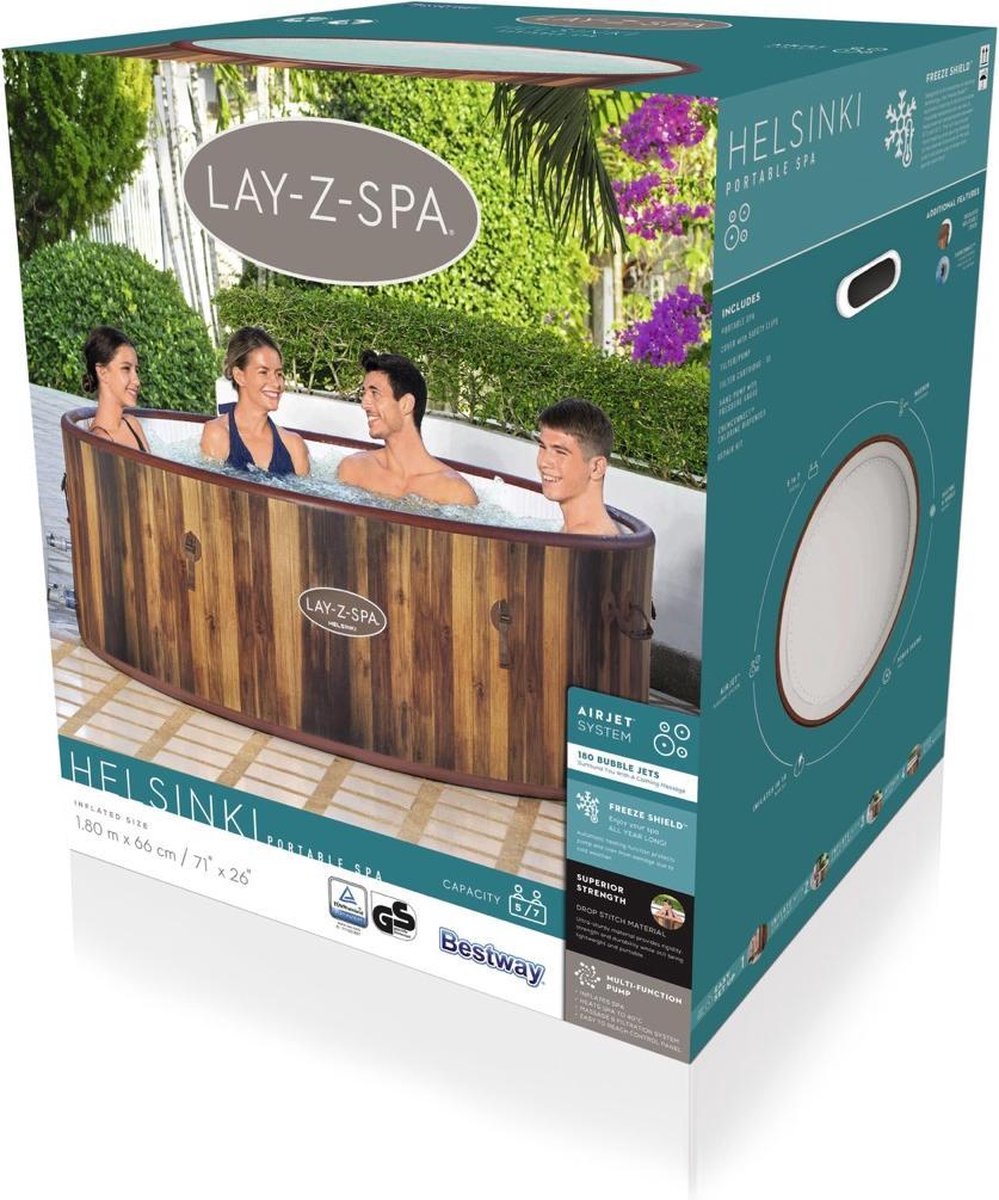 Bestway Lay-Z Spa Helsinki Opblaasbare Spa 7-Persoons