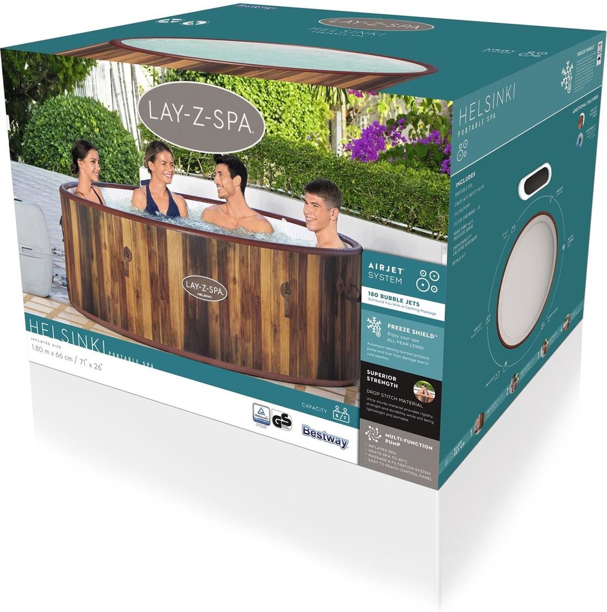 Bestway Lay-Z Spa Helsinki Opblaasbare Spa 7-Persoons