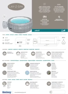 Bestway Lay-Z-Spa Honolulu Inflatable Spa