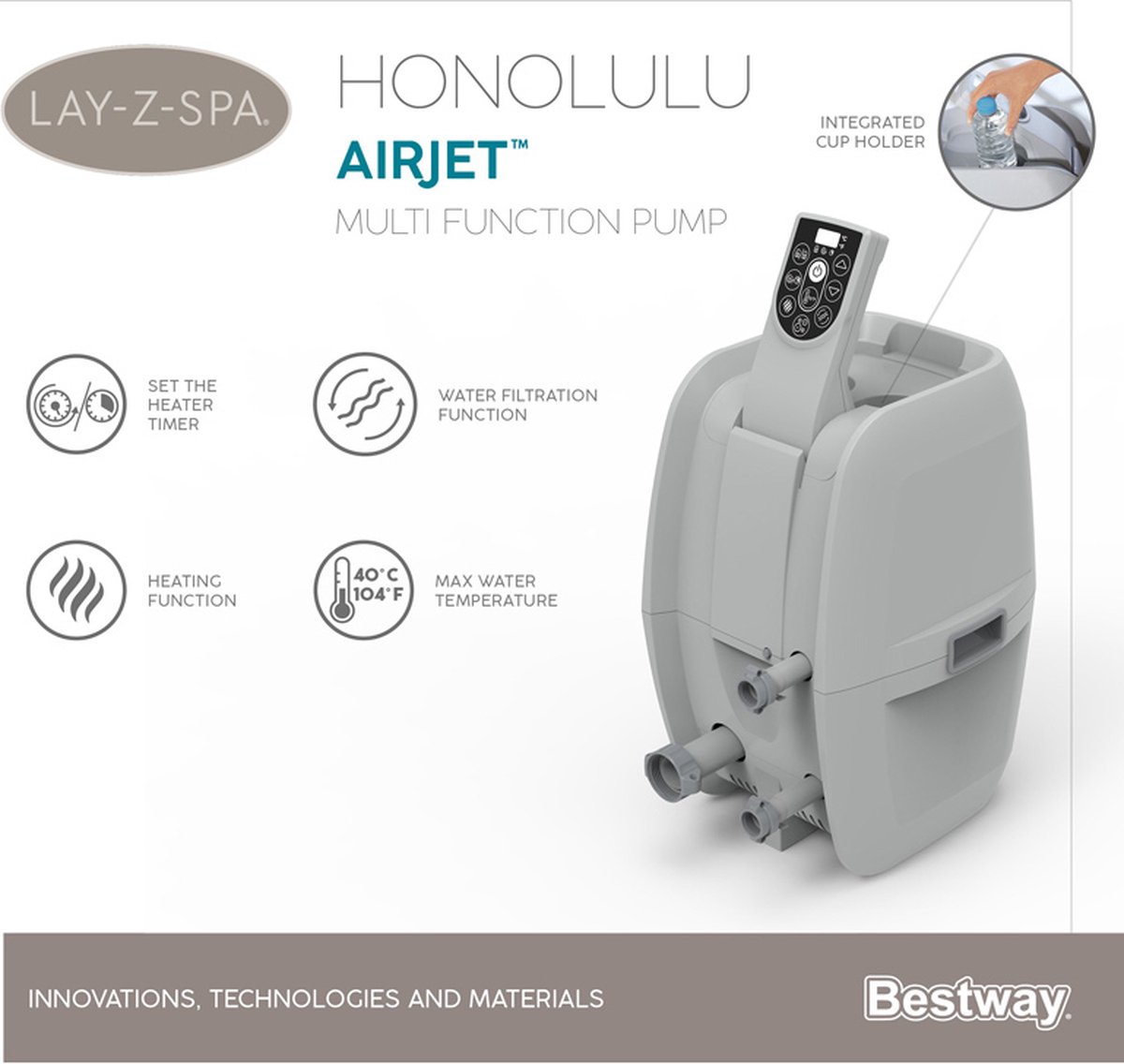 Bestway Lay-Z-Spa Honolulu Inflatable Spa