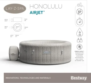 Bestway Lay-Z-Spa Honolulu Inflatable Spa