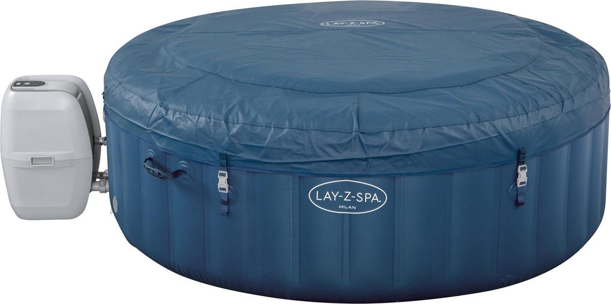 Bestway Lay-Z-Spa Milan Opblaasbare Jacuzzi 196x196 cm Bruin