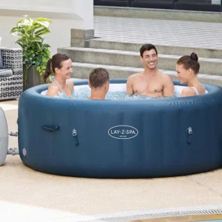 Bestway Lay-Z-Spa Milan Opblaasbare Jacuzzi 196x196 cm Bruin