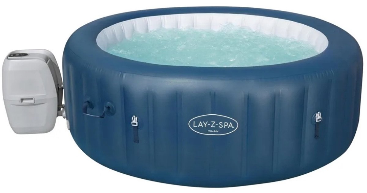 Bestway Lazy-Z Spa AirJet Plus Opblaasbare Spa Milan Ø196x71 cm