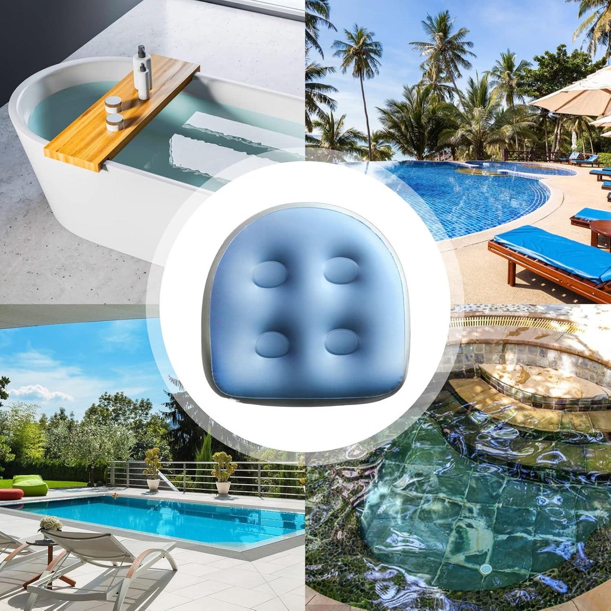 Booster zacht opblaasbaar zitkussen spa