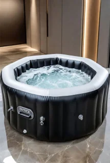 Bubble Massage Deluxe 4-persoons opblaasbare whirlpool Ø201 x 71 cm