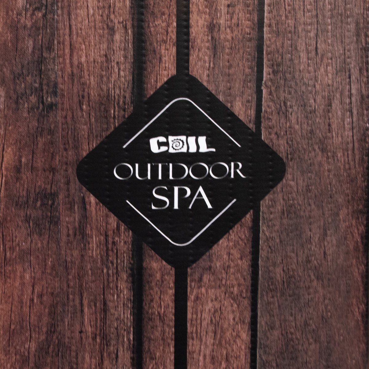 COIL Bains Tuin SPA Opblaasbaar 6 Personen Houtlook Rustiek