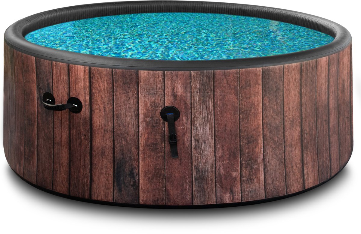 COIL Bains Tuin SPA Opblaasbaar 6 Personen Houtlook Rustiek