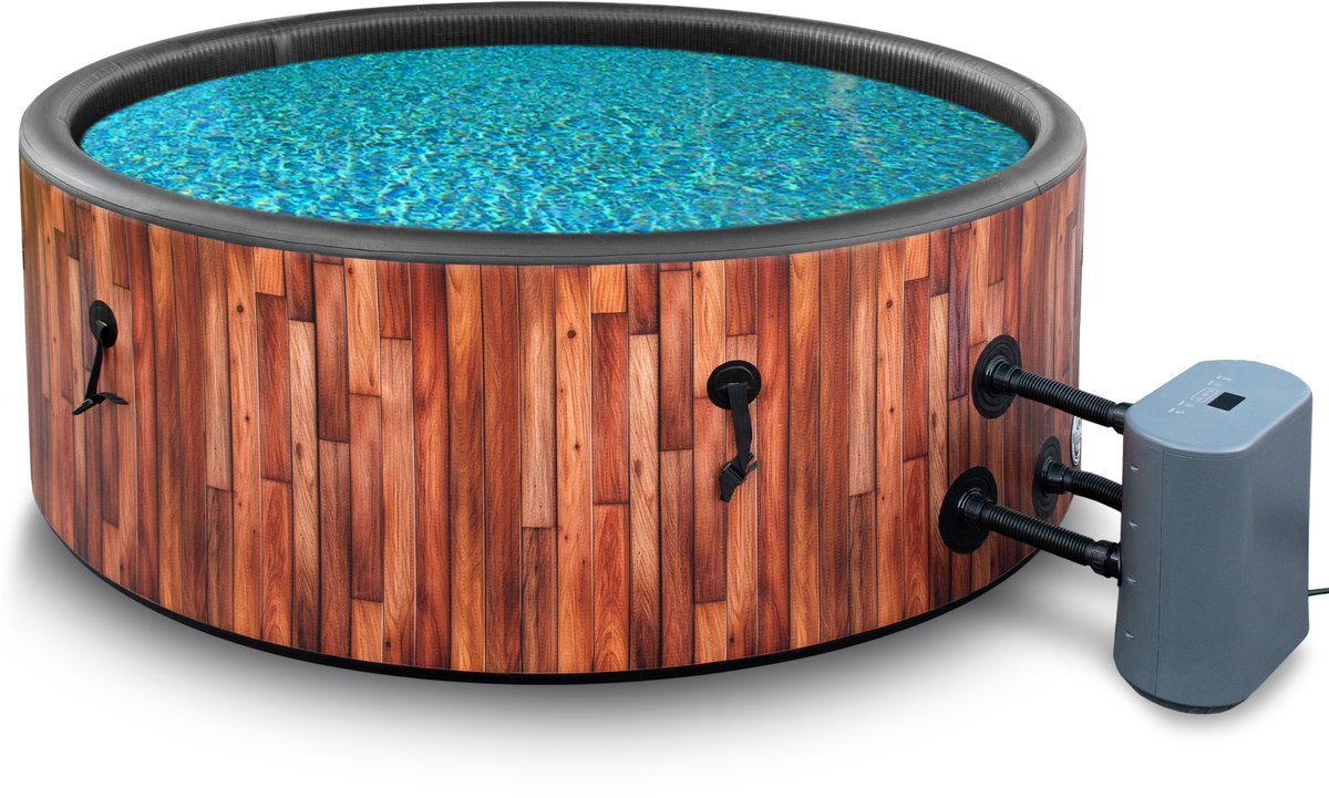 COIL Bains Tuin SPA Opblaasbaar 6 Personen Teak