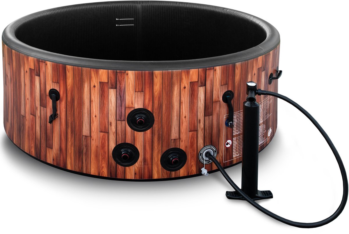 COIL Bains Tuin SPA Opblaasbaar 6 Personen Teak