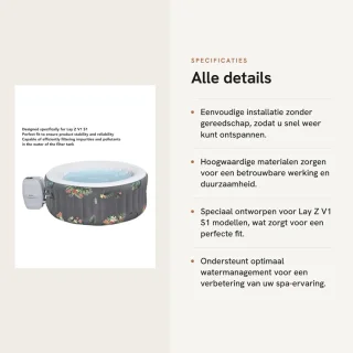 Dailygoods- Filterpatroonhouder Duurzaam PVC - Eenvoudige Installatie - Efficiënte Filtratie - Hot Tub Onderdelen - Langdurige Prestaties - Filterhouder