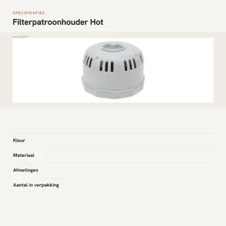 Dailygoods filterpatroonhouder geschikt voor Lay Z V1 S1