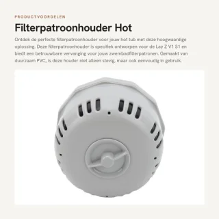 Dailygoods filterpatroonhouder geschikt voor Lay Z V1 S1