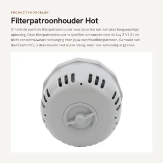Dailygoods filterpatroonhouder geschikt voor Lay Z V1 S1