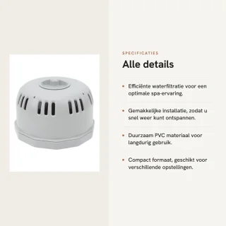 Dailygoods filterpatroonhouder PVC geschikt voor Lay Z V1 S1