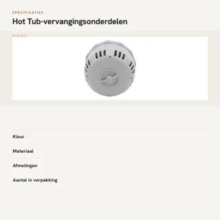 Dailygoods filterpatroonhouder PVC geschikt voor Lay Z V1 S1