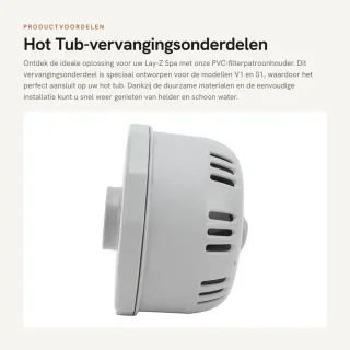 Dailygoods filterpatroonhouder PVC geschikt voor Lay Z V1 S1