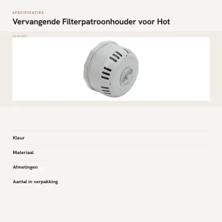 Dailygoods filterpatroonhouder stevig pvc voor Lay Z V1 S1