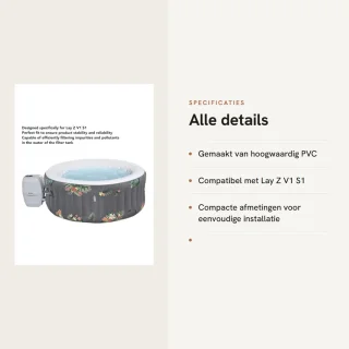 Dailygoods filterpatroonhouder voor Lay Z V1 S1