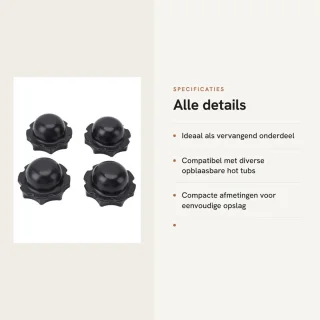Dailygoods filterplug premium voor zwarte opblaasbare spa