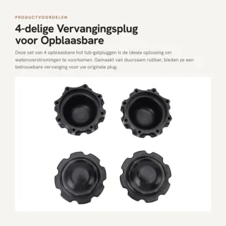 Dailygoods Gatplug premium vervanging voor opblaasbare hot tub