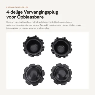 Dailygoods gatplug premium vervanging voor opblaasbare hot tub