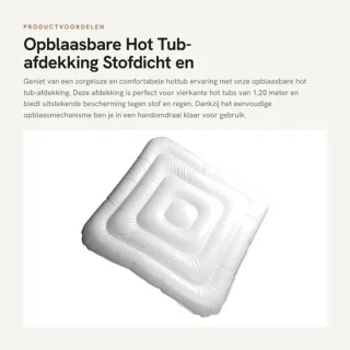 Dailygoods opblaasbare hot tub afdekking