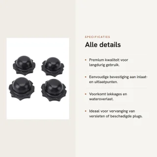 Dailygoods rubberen filterstopper voor hot tub