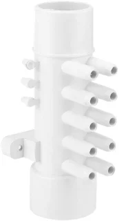 Dailygoods spruitstuk 10 poorten - pvc connector 1,5 inch