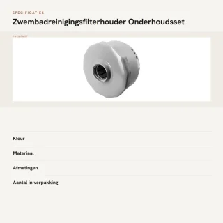 Dailygoods zwembadreinigingsfilterhouder