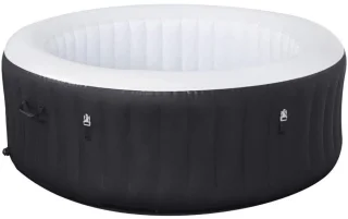 De DnA Opblaasbare Jacuzzi 180 x 180 x 65 cm Zwart/Wit in één oogopslag