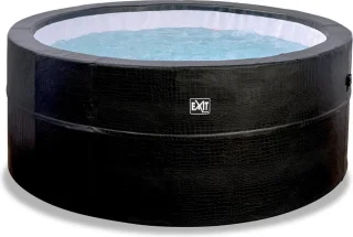 EXIT Leather Premium spa 4 personen zwart