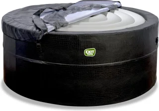 EXIT Leather Premium spa 4 personen zwart