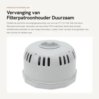 Filterpatroonhouder duurzaam PVC