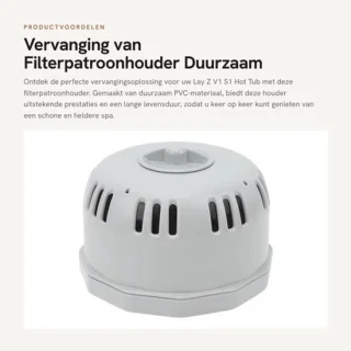 Filterpatroonhouder duurzaam PVC