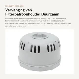 Filterpatroonhouder duurzaam pvc