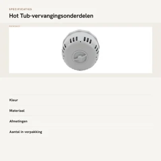 Filterpatroonhouder PVC voor Lay Z V1 S1