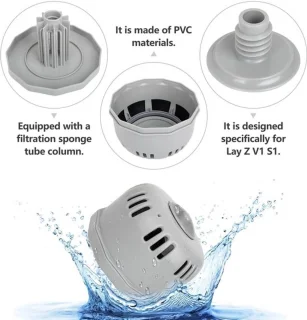 Filterpatroonhouder vervanging hot tub, compatibel met Lay Z V1 S1