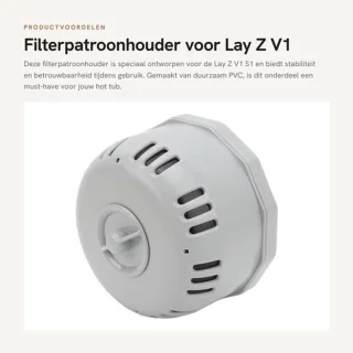 Filterpatroonhouder voor Lay Z V1 S1 - pvc - 14,5 x 11,5 cm - 222 g