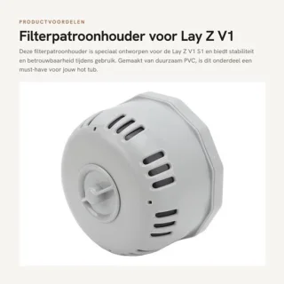 Filterpatroonhouder voor Lay Z V1 S1 - pvc - 14,5 x 11,5 cm - 222 g