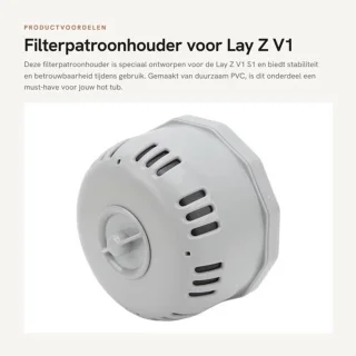 Filterpatroonhouder voor Lay Z V1 S1 - PVC - 14,5 x 11,5 cm