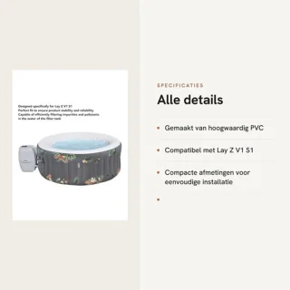 Filterpatroonhouder voor Lay Z V1 S1 - PVC - 14,5 x 11,5 cm